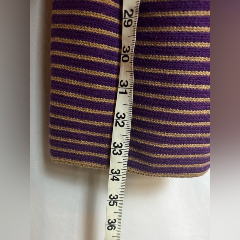 Talbots Woman’s Purple Stripe Ombre Open Cardigan Plus Size 2X - Picture 2 of 6